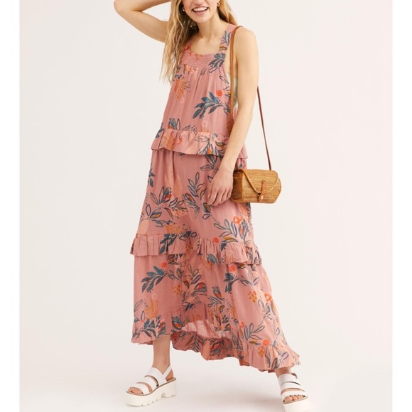 NWT Free People Anita Printed Maxi Dress - Picture 3 of 9